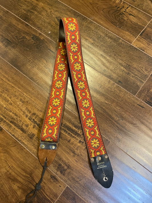 Vintage Rigoni Musical Instruments Guitar Strap