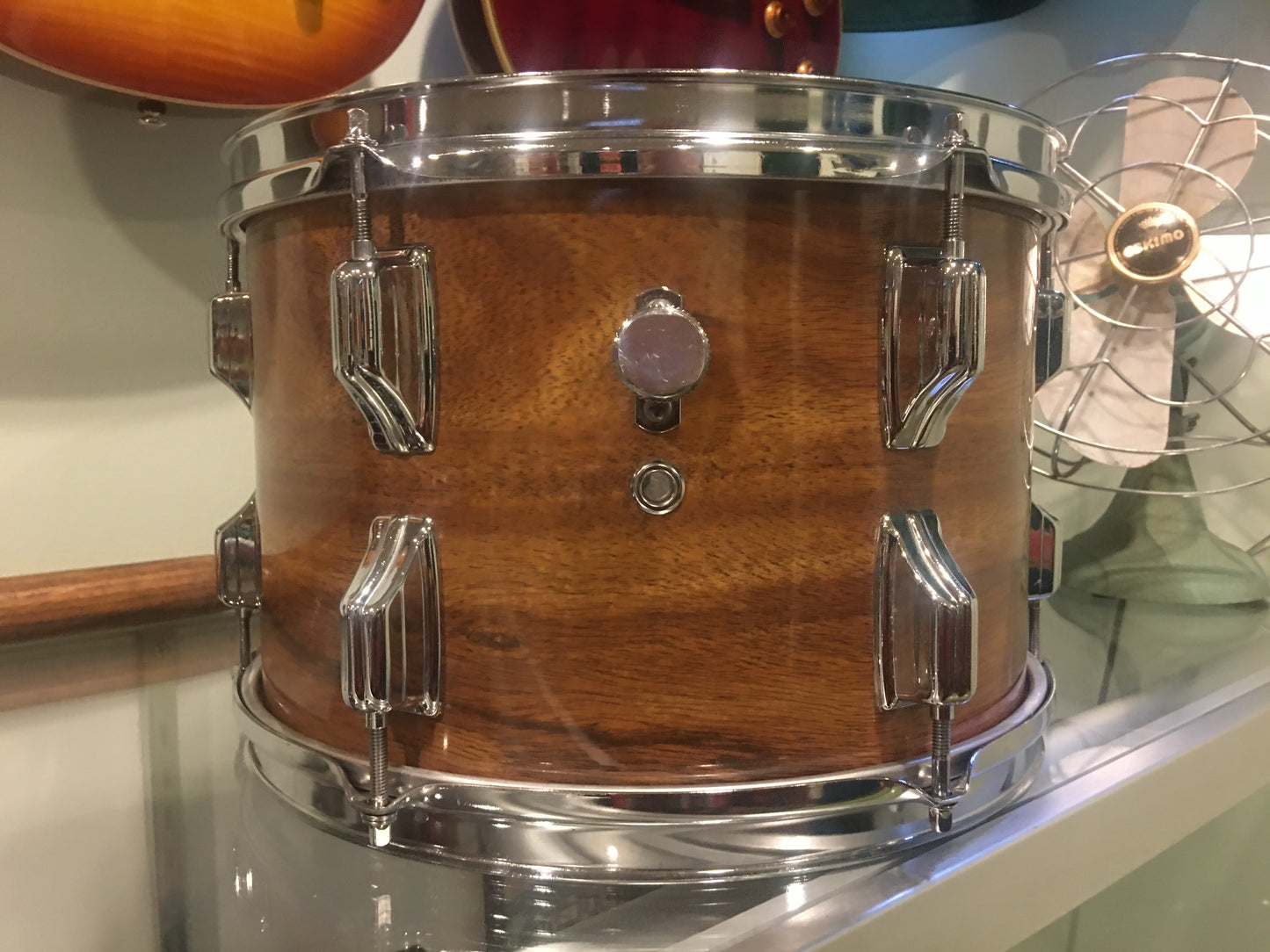 1970s Rogers 8x12 Koa Single Tom Drum - Swivomatic