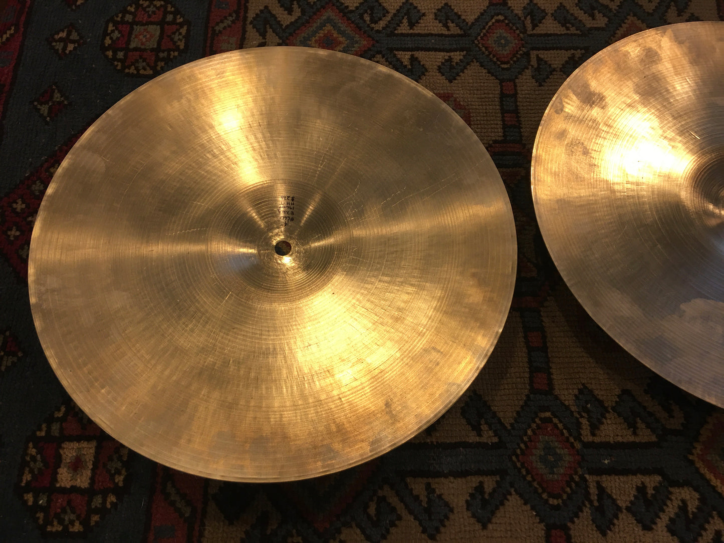 14" Zildjian A 1960s Hi-Hat Cymbal Pair 826g/866g #660