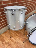 1960s Camco Oaklawn 22/13/16 Silver Sparkle Drum Set