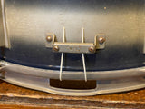 1960 Ludwig 5x14 Pioneer Trans Badge Snare Drum Blue/Silver Duco