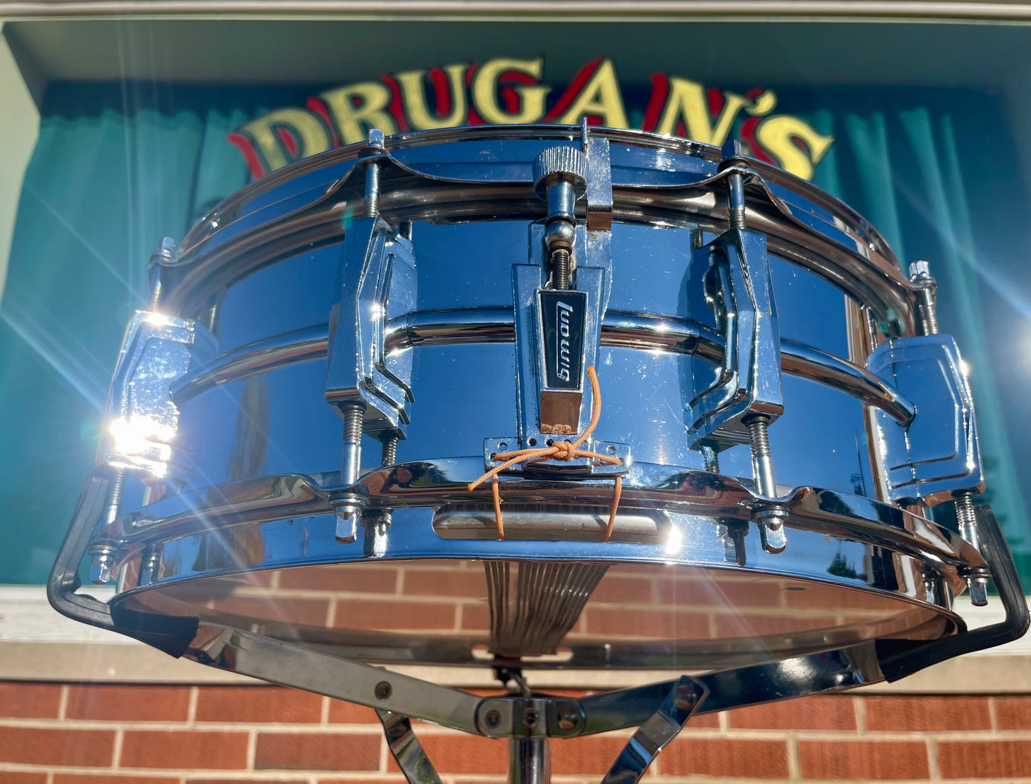 1970s Ludwig 5x14 LM400 Supraphonic Snare Drum Cut Badge