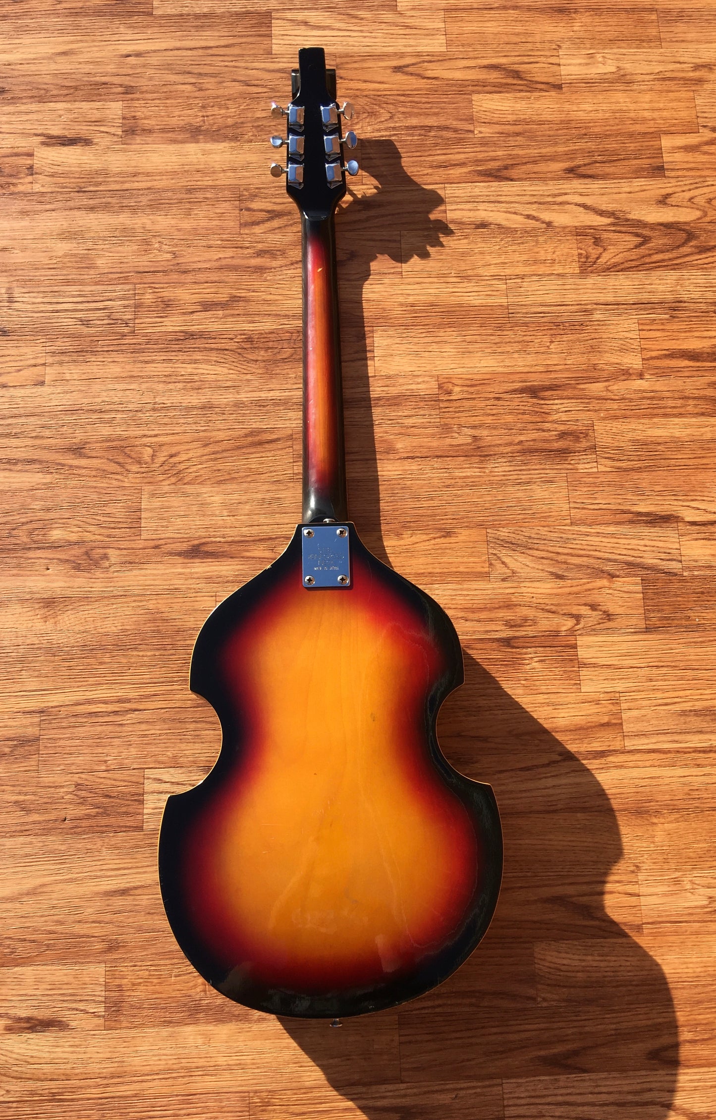 1970s Teisco Encore Violin Electric Guitar Sunburst - Norma, Greco, Kawai
