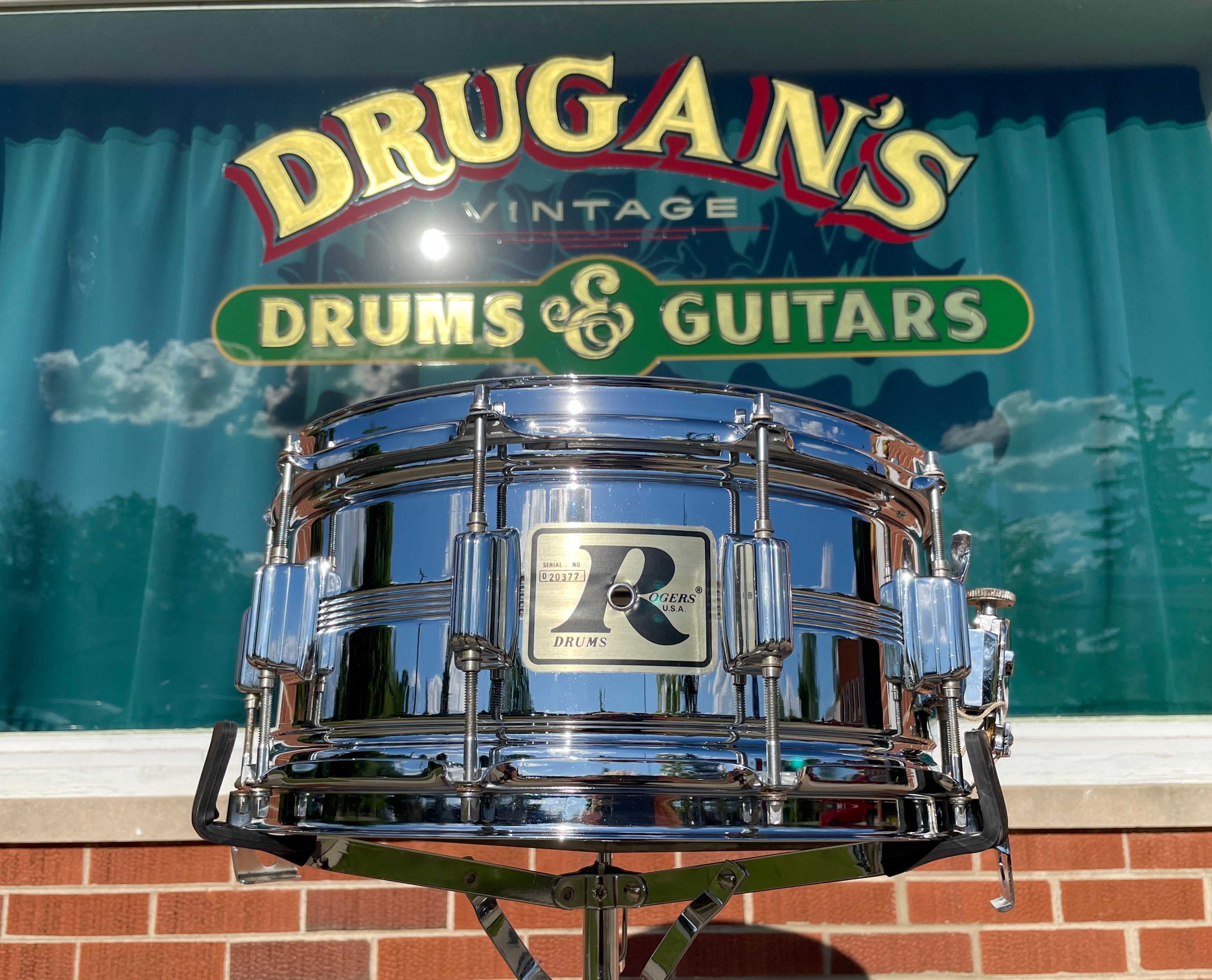 1970s Rogers 6.5x14 Big R Dynasonic Snare Drum COB – Drugan's