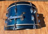 1956-59 Slingerland 2-N Jobbing Outfit Drum Set Blue Sparkle 20/12