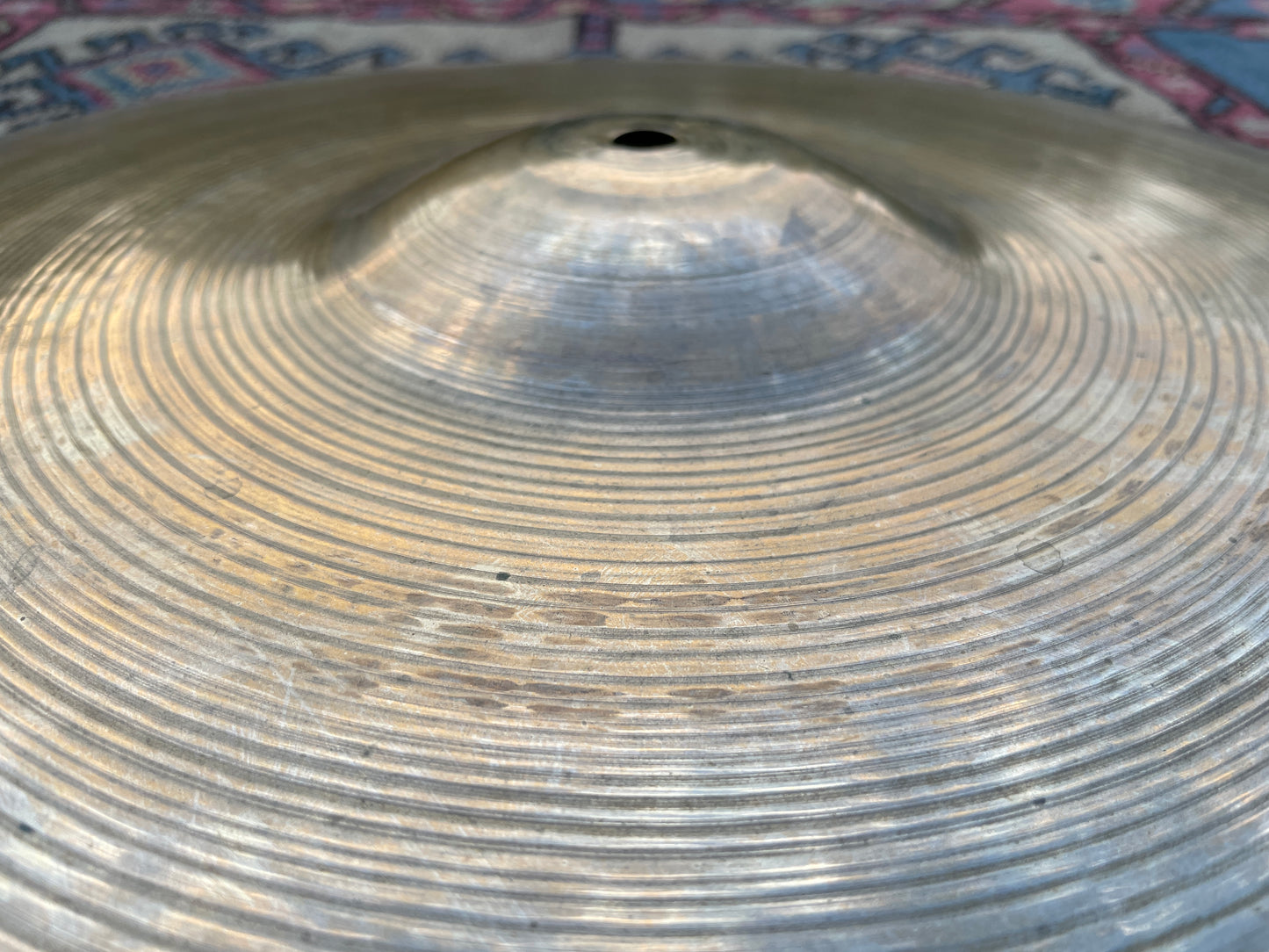 19" Zildjian A 1940s - 1950s Trans Stamp Ride Cymbal 1324g #820 *Video Demo*