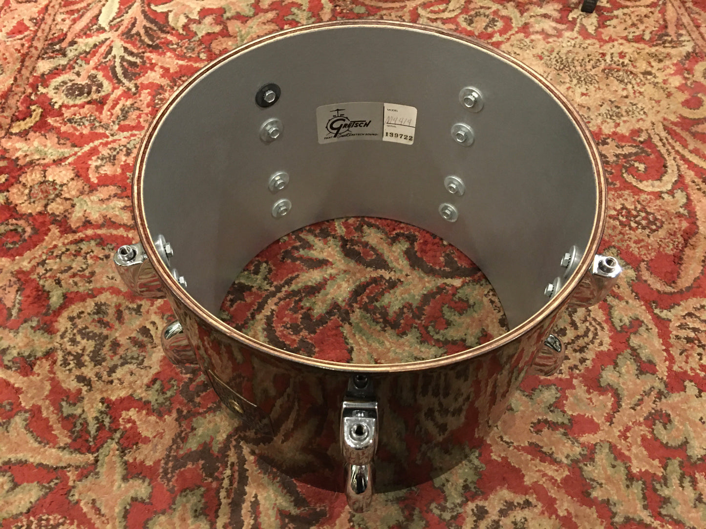 1982 Gretsch Square Badge 8x10 Virgin Tom Drum - Walnut Lacquer