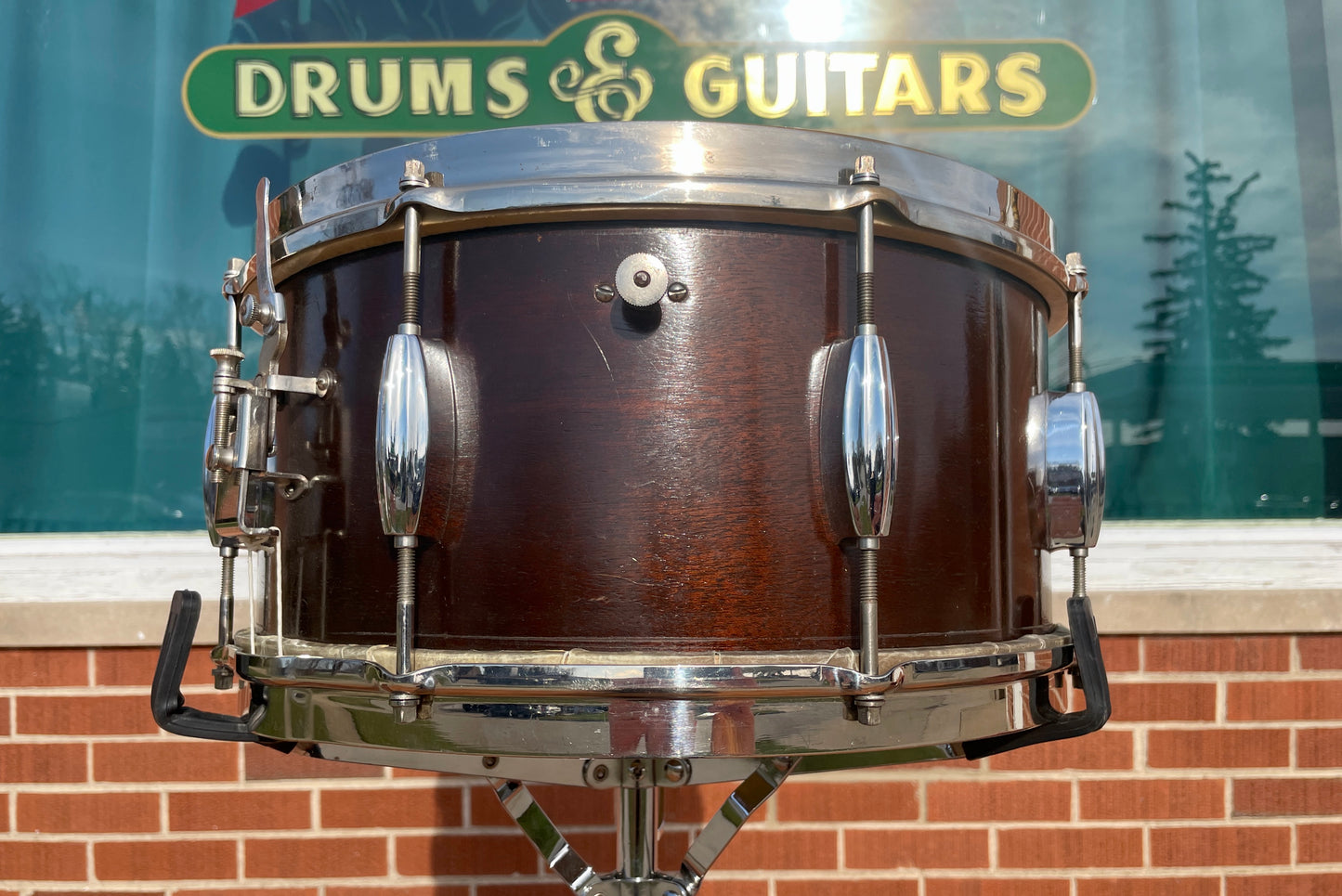 1930s-1940s Slingerland 6.5x14 Radio King Snare Drum 3-Ply
