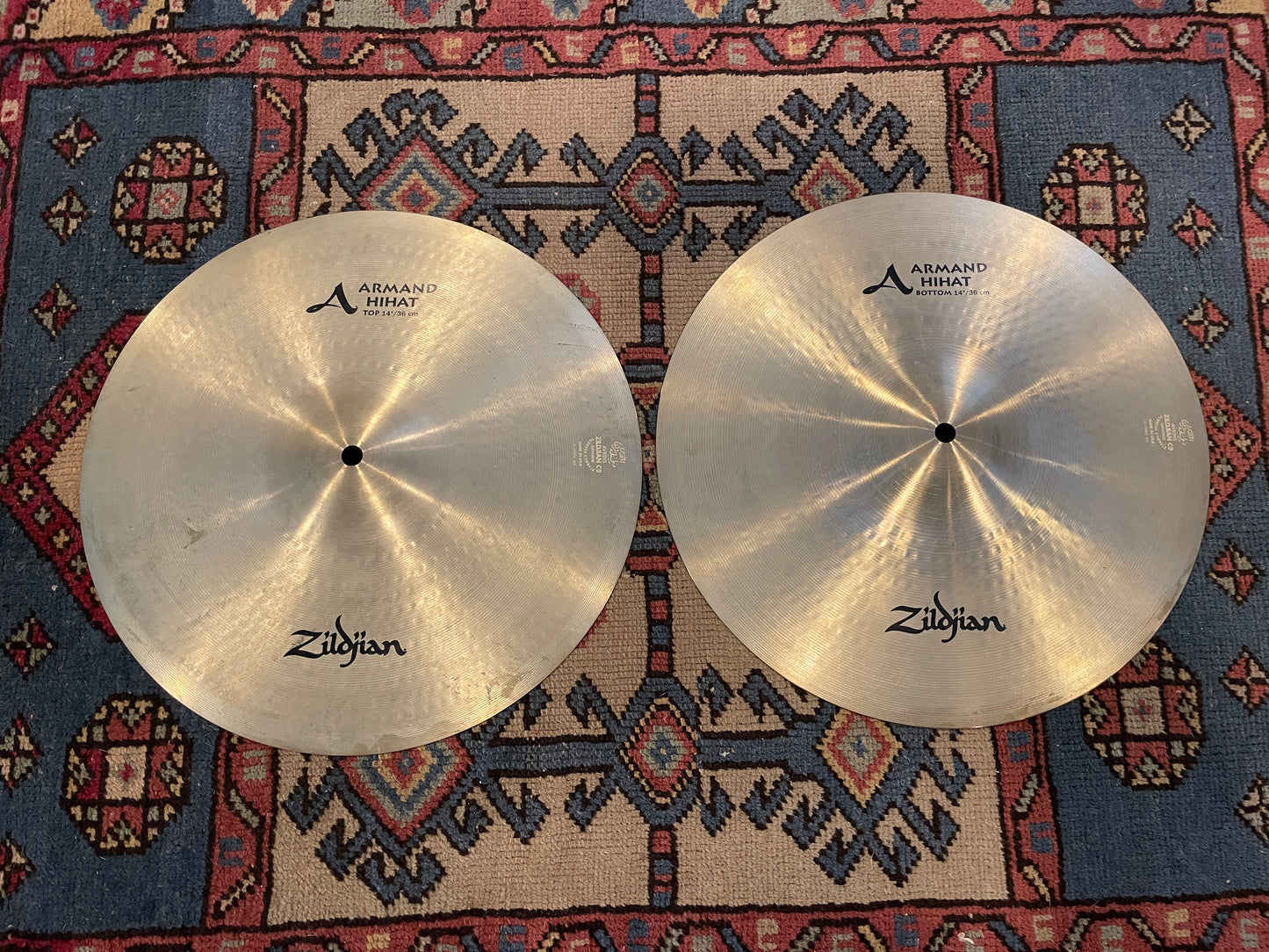 14" Zildjian A Armand Hi-Hat Cymbal Pair 996g/1260g A8007 *Video Demo*