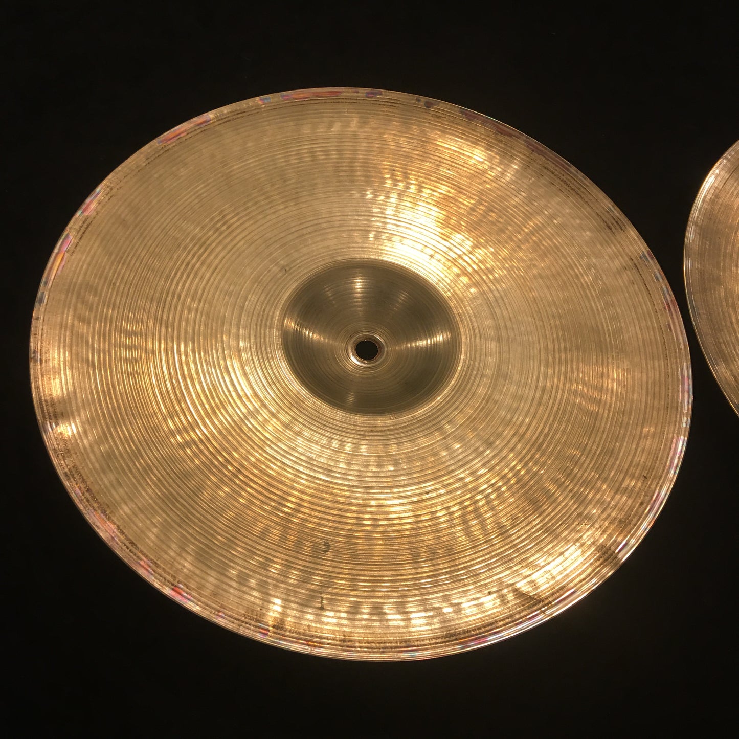 14" Zildjian A 1950s Factory Matched Flange Hi-Hat Cymbals 792/828g #639 *Sound File*