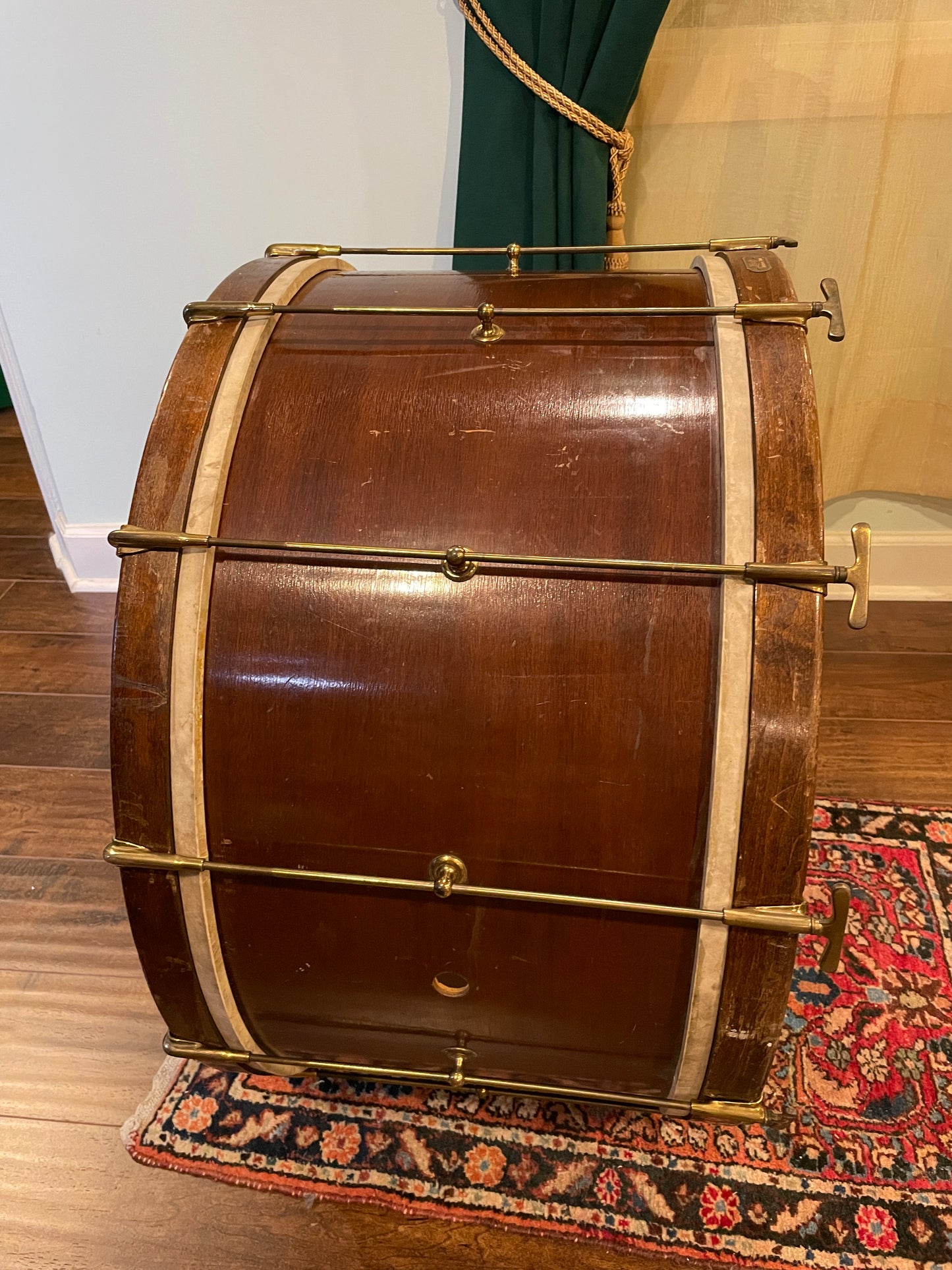 1920s Leedy 14x28 Spartan Concert Bass Drum Natural