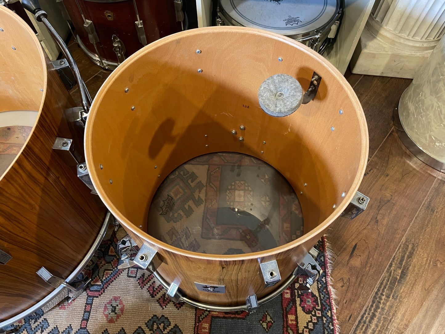 1980s Sonor Phonic Drum Set Rosewood 22/13/16