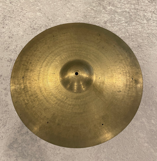 22" Zildjian A 1950s Small Stamp Ride Cymbal w/ Factory Rivets 2610g #791 *Video Demo*