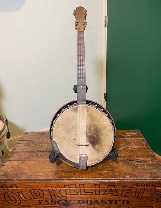Vintage 1922 Vega Style N 4-String Tenor Banjo w/ OHSC