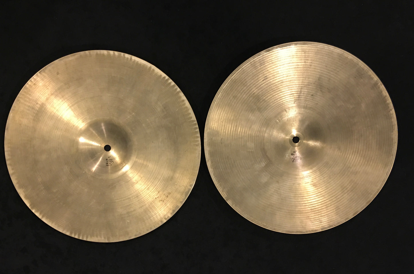 14" Zildjian A 1970s Hi-Hat Cymbal Set 932g/1066g #666 *Sound File*