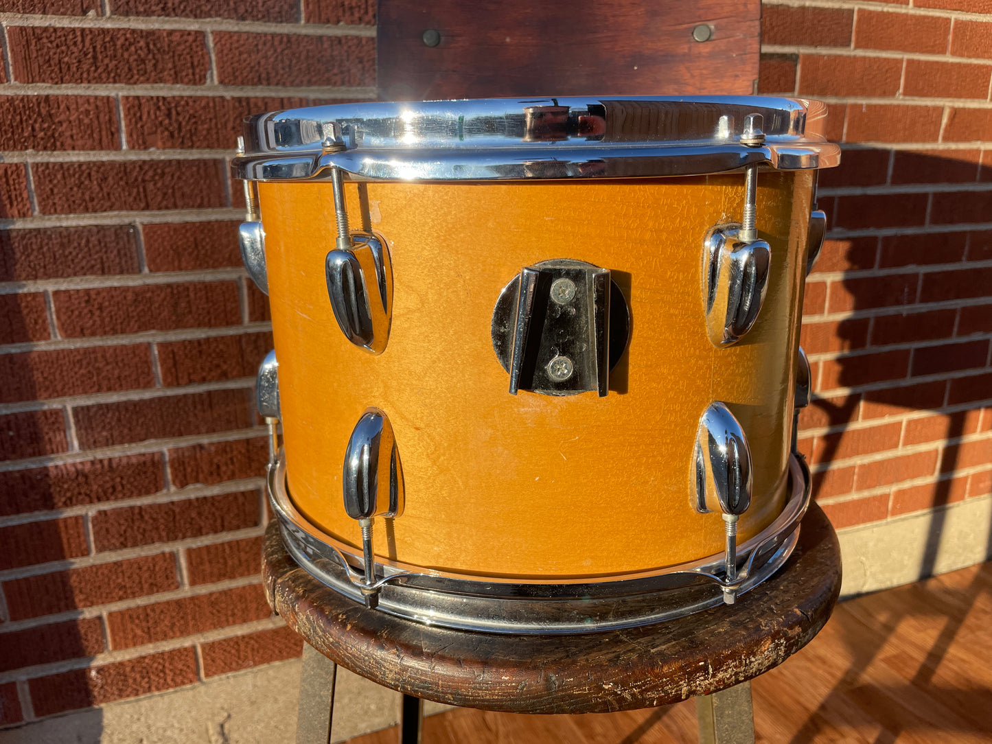 1970s Slingerland 8x12 Tom Drum Single Natural