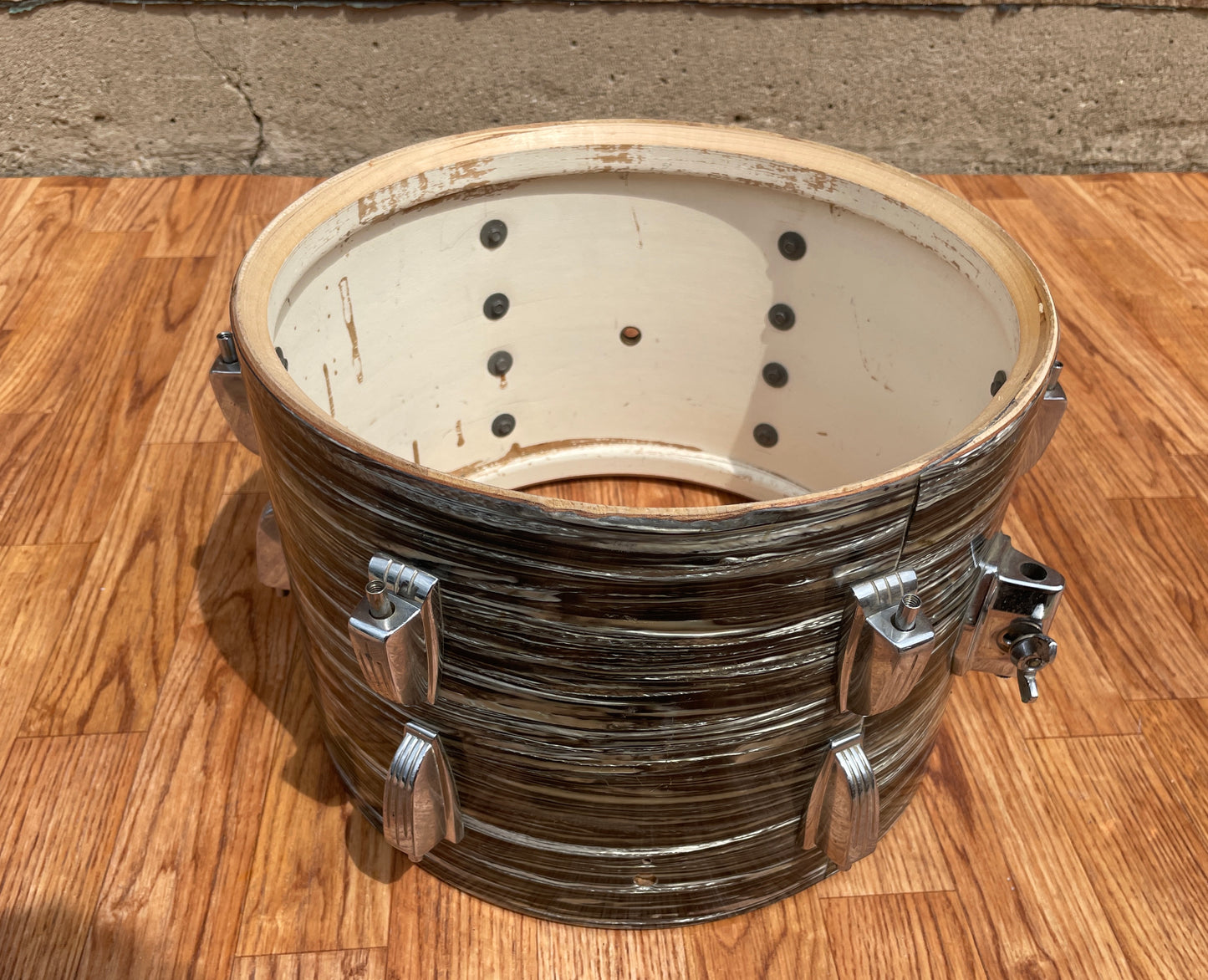 1967 Ludwig 9x13 Tom Drum Oyster Black Pearl