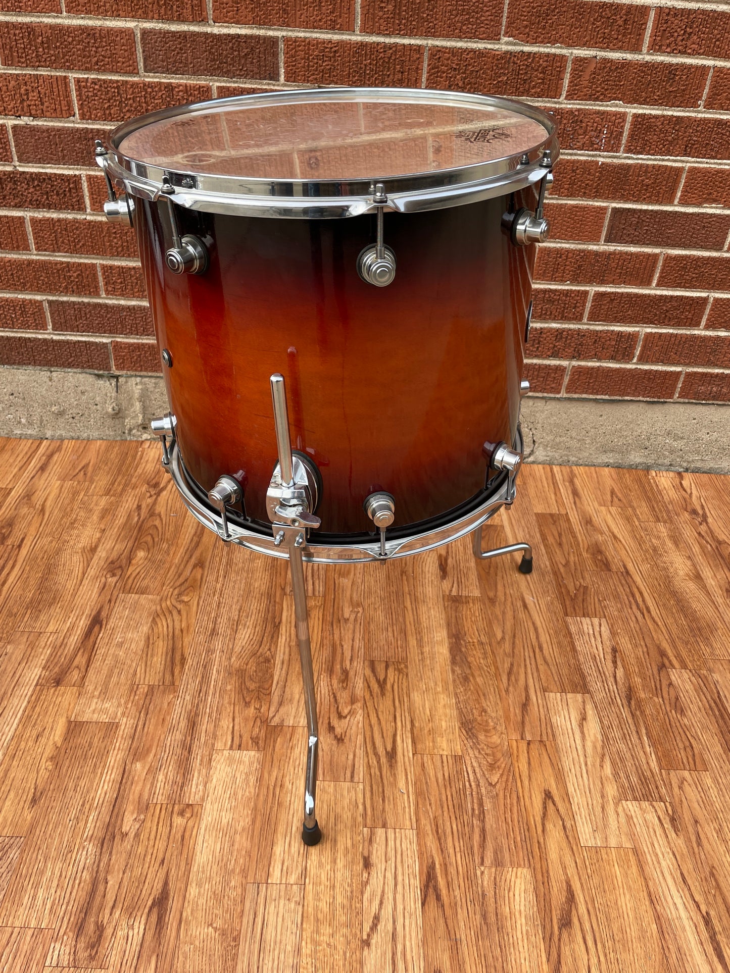 DW Design Series 14x16 Floor Tom Single Drum Tobacco Burst Drum Workshop