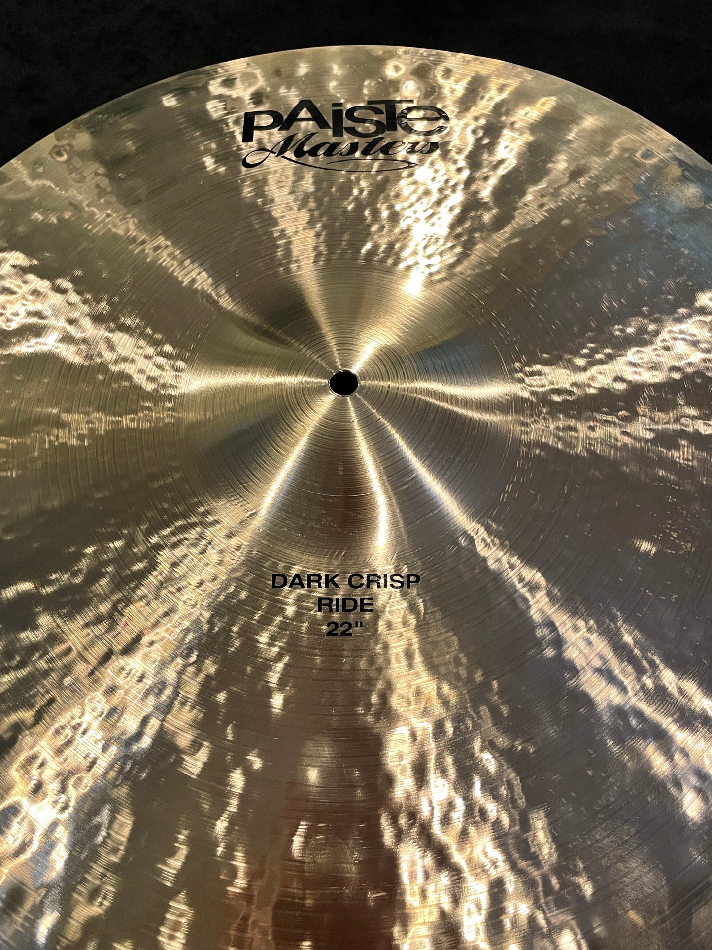 22" Paiste Masters Dark Crisp Ride Cymbal 3181g
