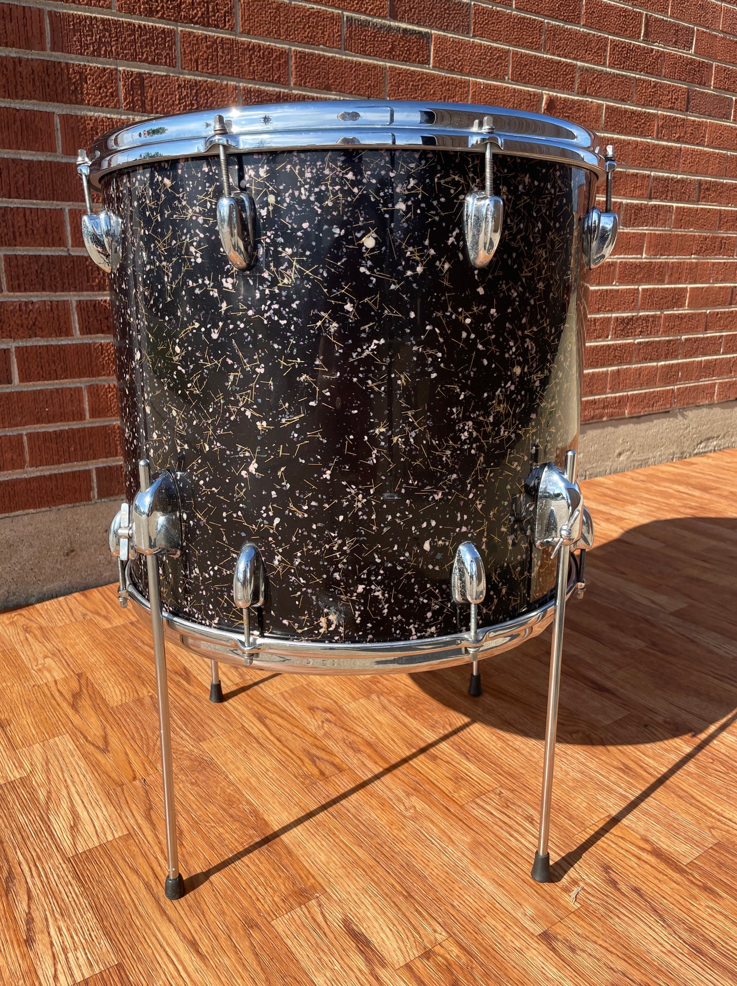 1958 Slingerland 16x18 Floor Tom Drum Capri Pearl