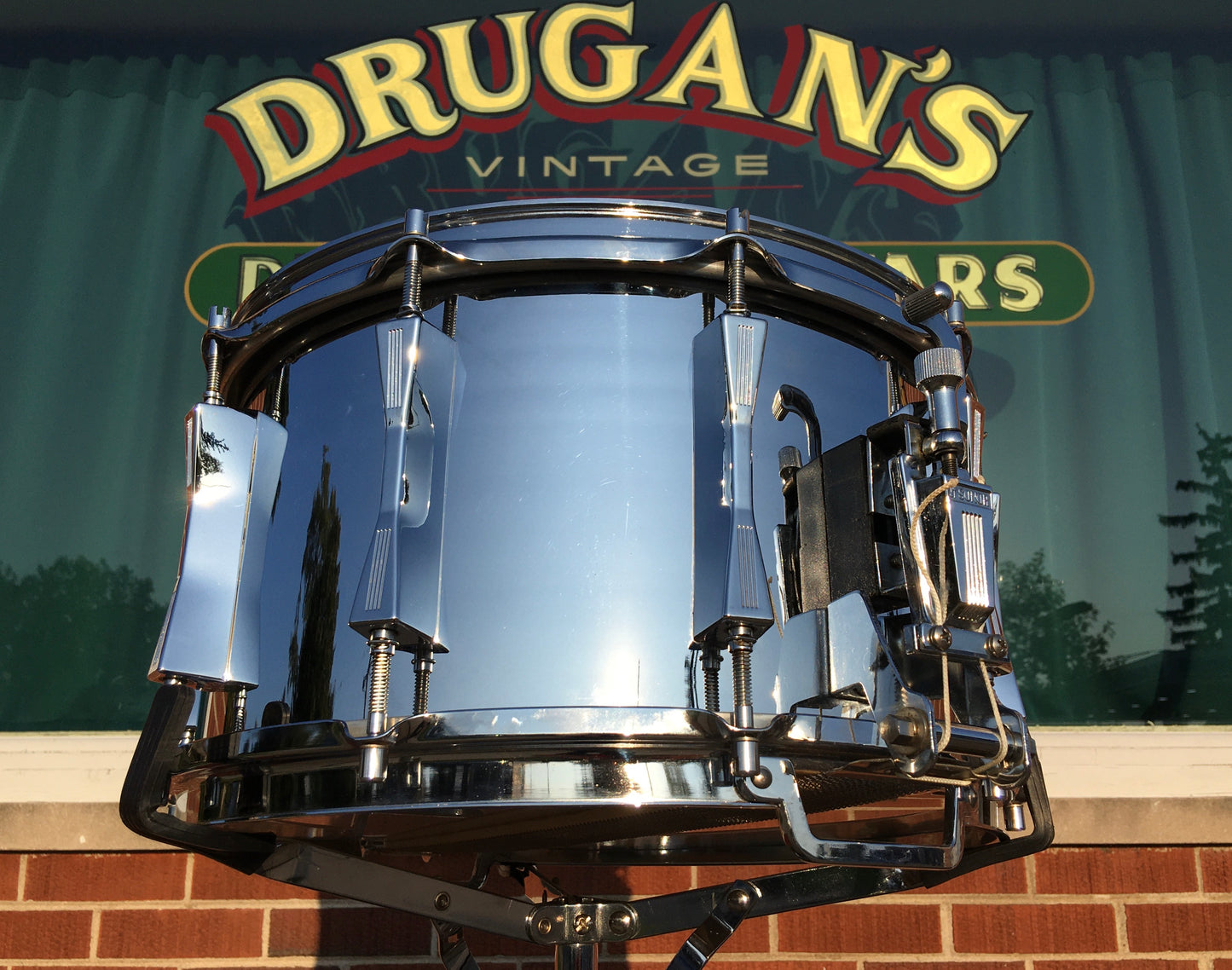 1980s Sonor 8x14 D508X Phonic Plus Ferro-Manganese Snare Drum