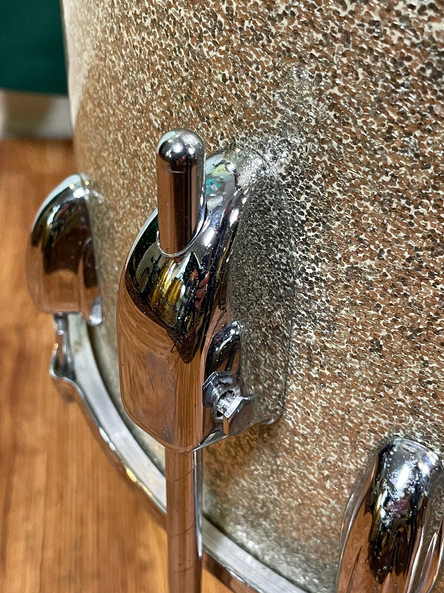 1965 Slingerland Modern Jazz No. 9N Drum Set Silver Sparkle 20-12-14