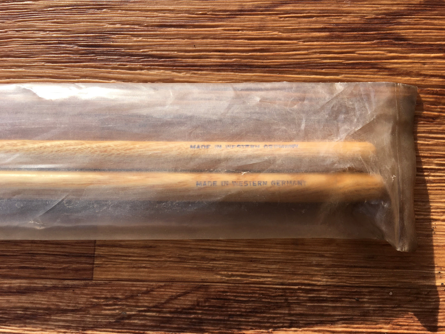 NOS Sonor No. 8 Teardrop Wood Tip Jazz Drum Sticks w/ Original Bag
