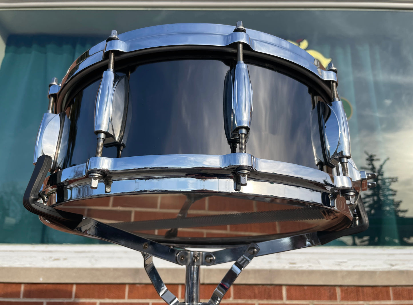 Gretsch 5.5x14 Crystal Tone Black Nickel Over Steel Snare Drum