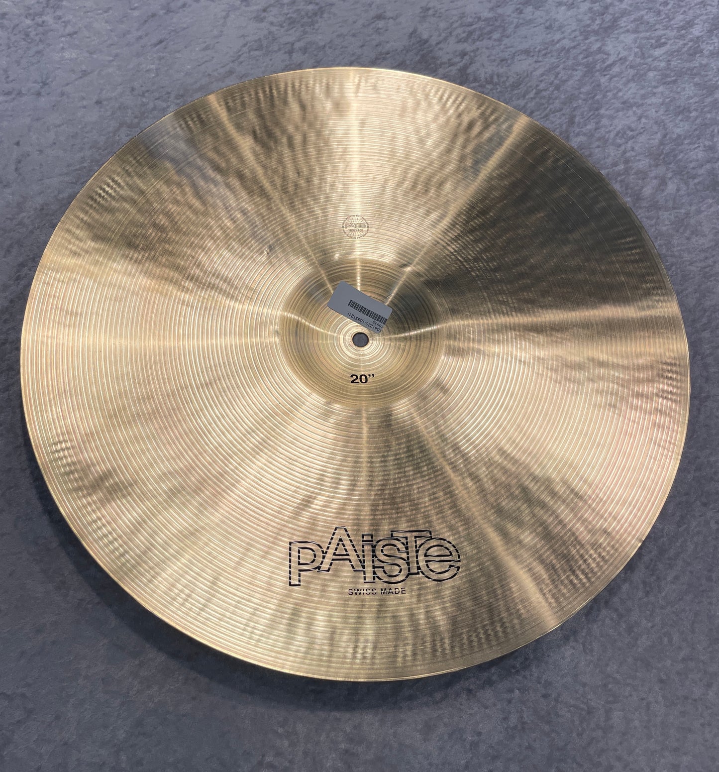 20" Paiste Formula 602 Thin Crash Cymbal 1893g