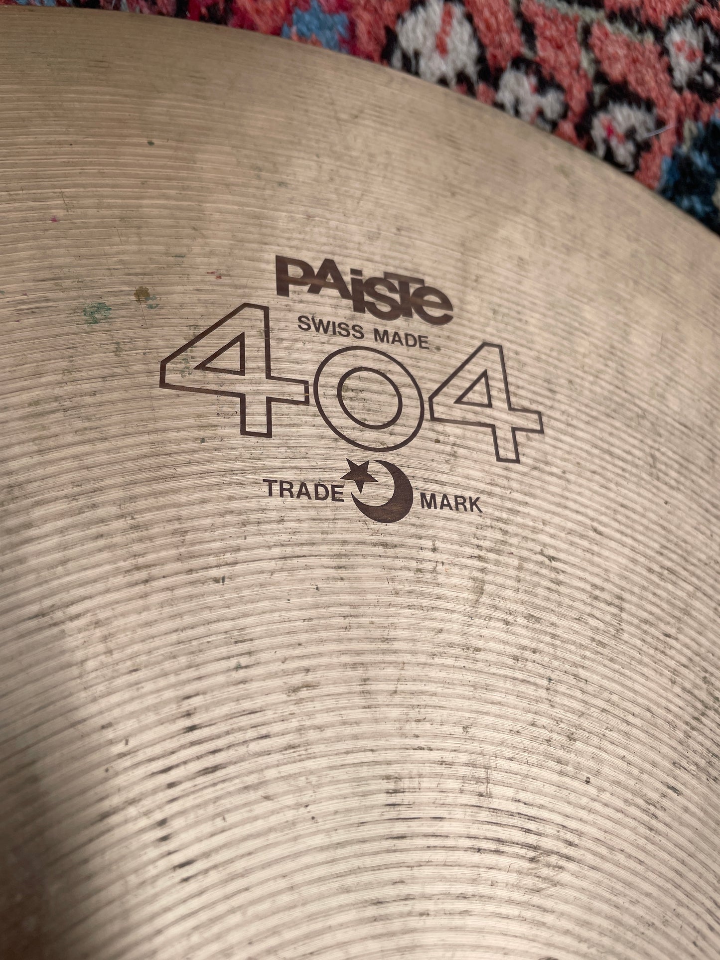 20" Paiste 404 Brown Label Medium Ride Cymbal 1844g