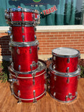 1983 Tama Superstar Drum Set Cherry Wine 14x20/8x12/9x13/14x14/16x16/5x14 Snare