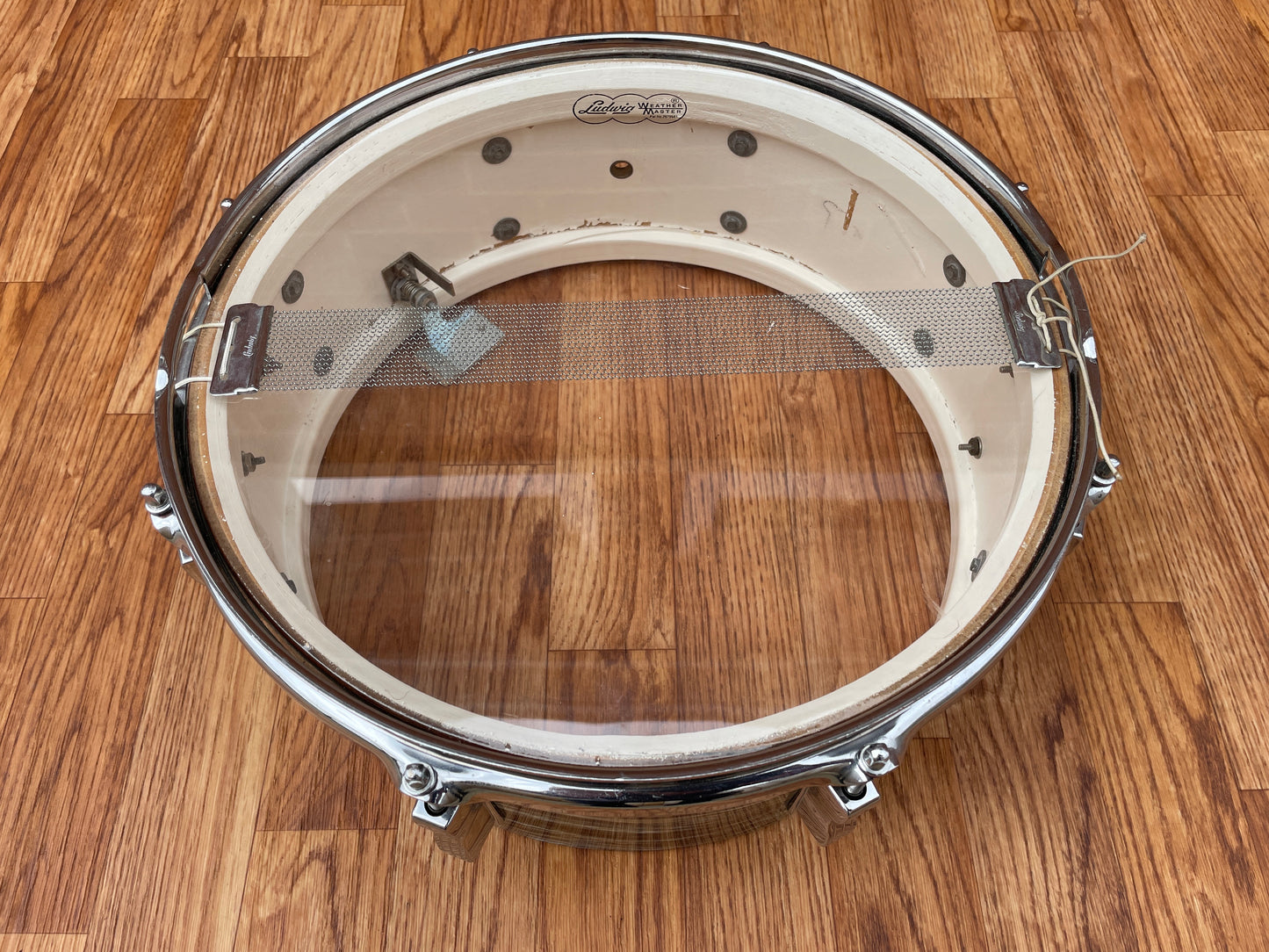 1965 Ludwig 5x14 Jazz Festival Snare Drum Oyster Blue Pearl COB