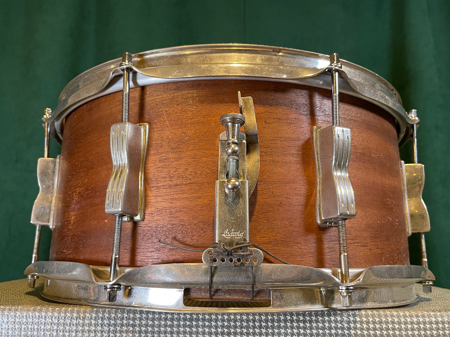 1966 Ludwig 6.5x14 Auditorium Snare Drum - Mahogany
