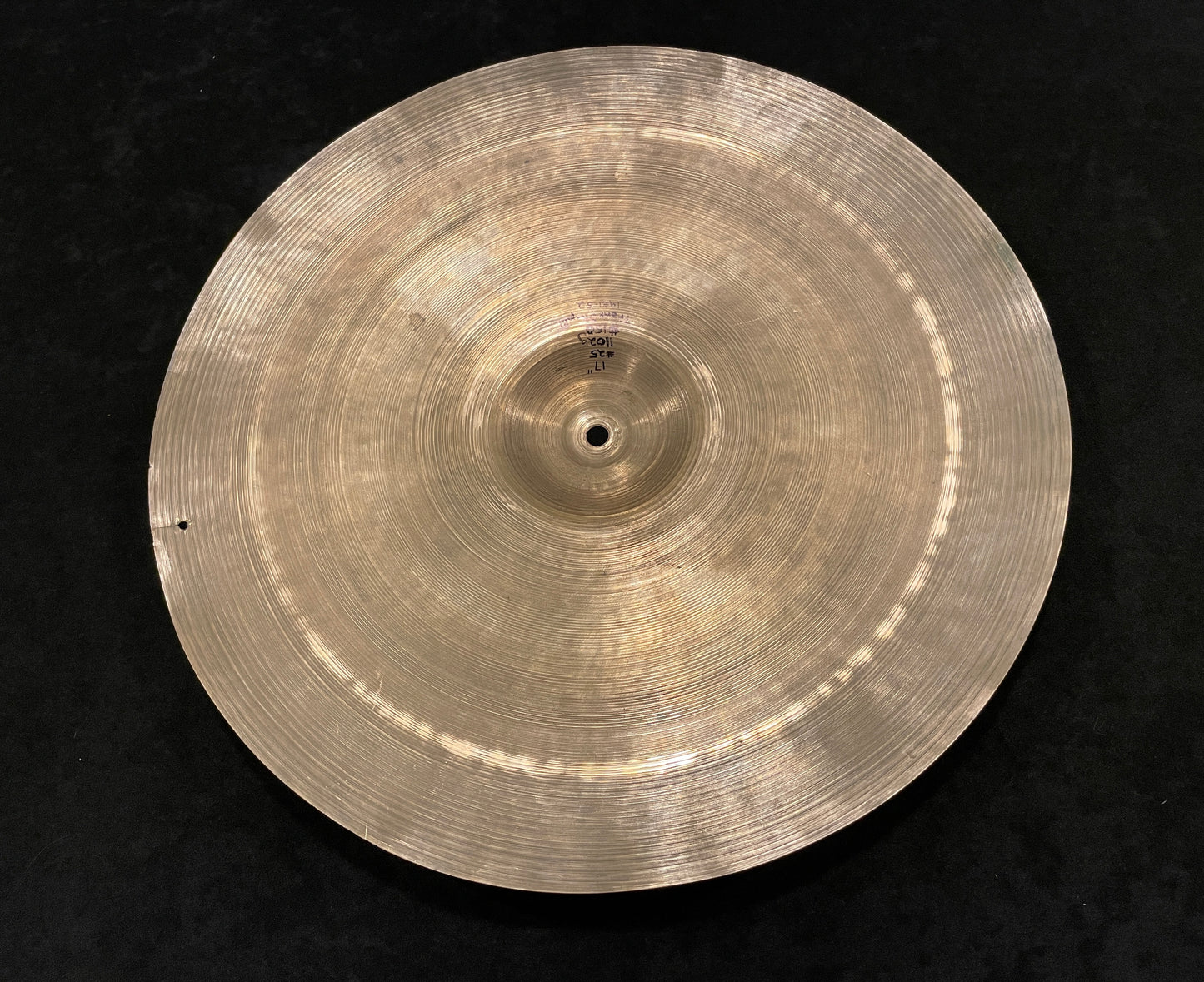 17" Zildjian A 1951-52 Trans Stamp III Crash Cymbal 1102g #25