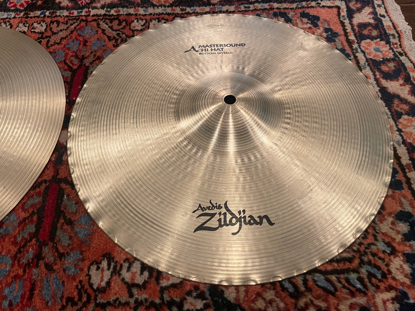 14" Zildjian A Mastersound Hi-Hat Cymbal Pair 972g/1438g