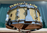 1950s WFL Ludwig 5.5x14 Buddy Rich Super Classic 8 Lug Snare Drum White Marine Pearl