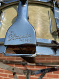 1950s WFL Ludwig 5.5x14 Buddy Rich Super Classic 8 Lug Snare Drum White Marine Pearl