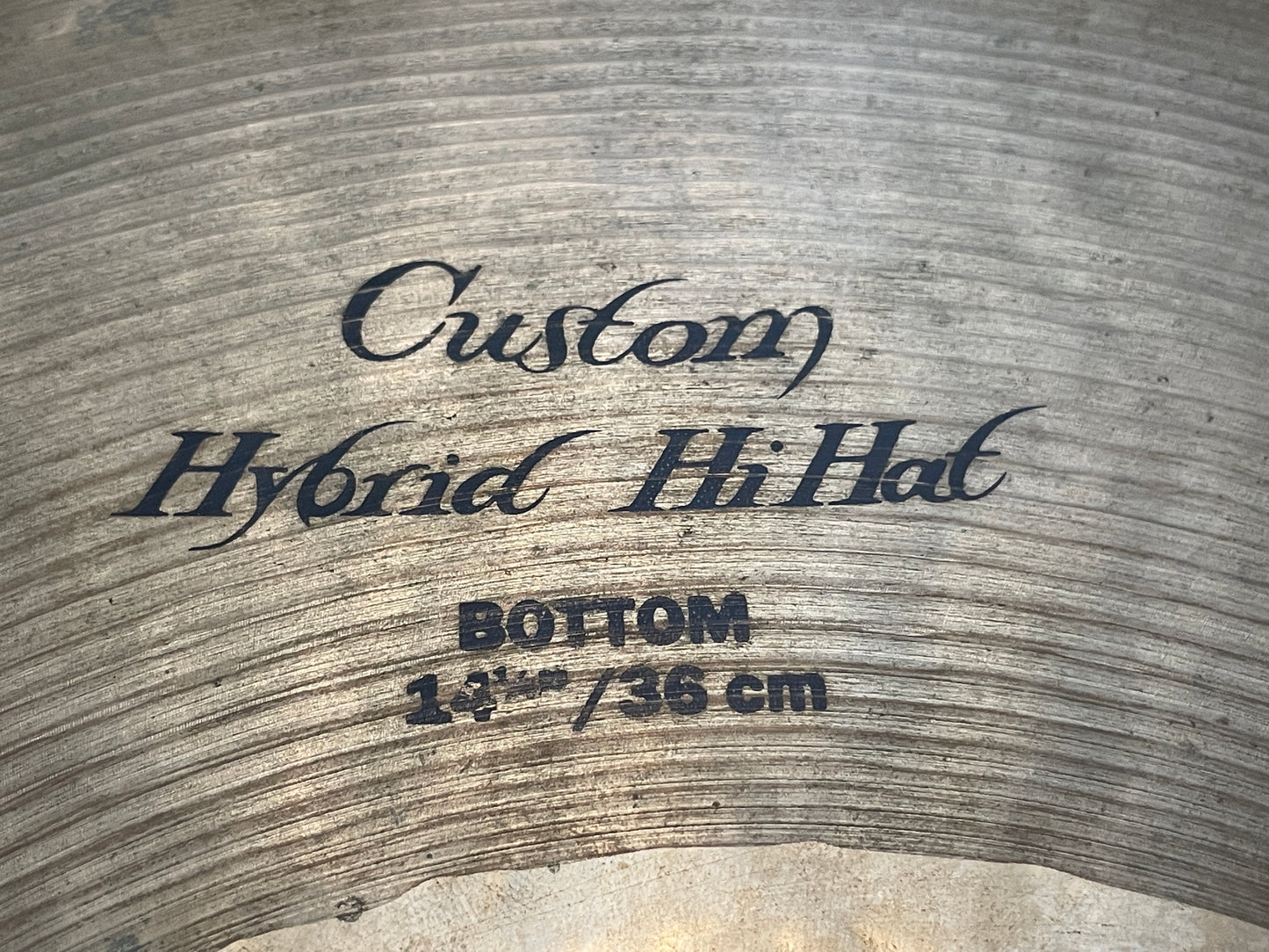 14-1/4" Zildjian K Custom Hybrid Hi-Hat Cymbal Pair 1114g/1340g