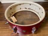 1965 Ludwig 5x14 Jazz Festival Snare Drum Red Sparkle