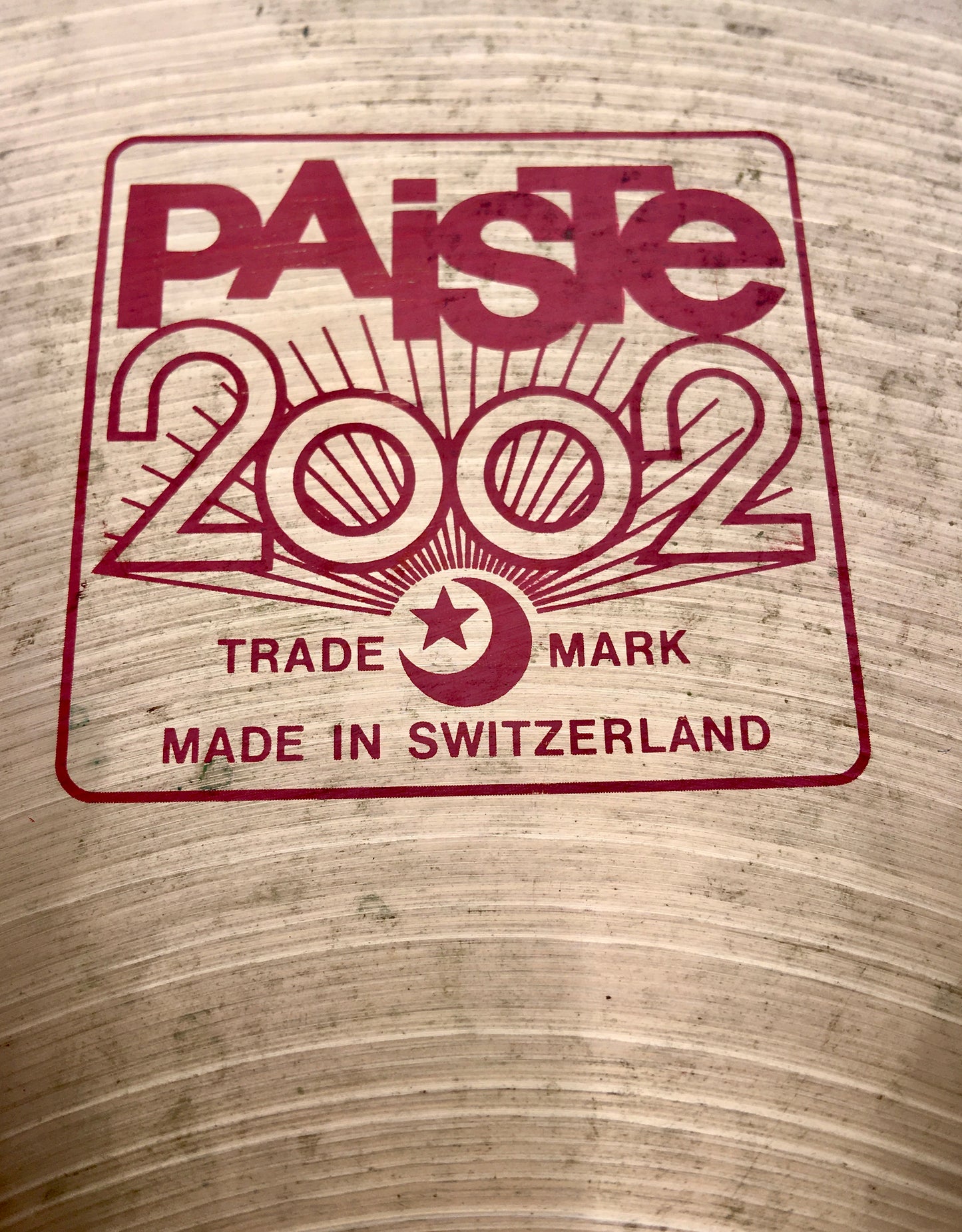 14" Paiste Red Label 2002 Medium Hi-Hat Cymbals 836/1020g