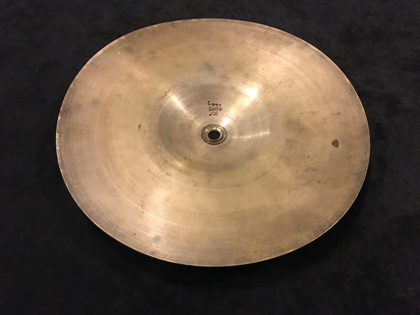 10" Stanople Uzuiriope 1930s Leedy Splash Trap Cymbal 266g #695