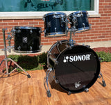 2000 Sonor 125th Anniversary S-Class Drum Set Black 20/10/12/14