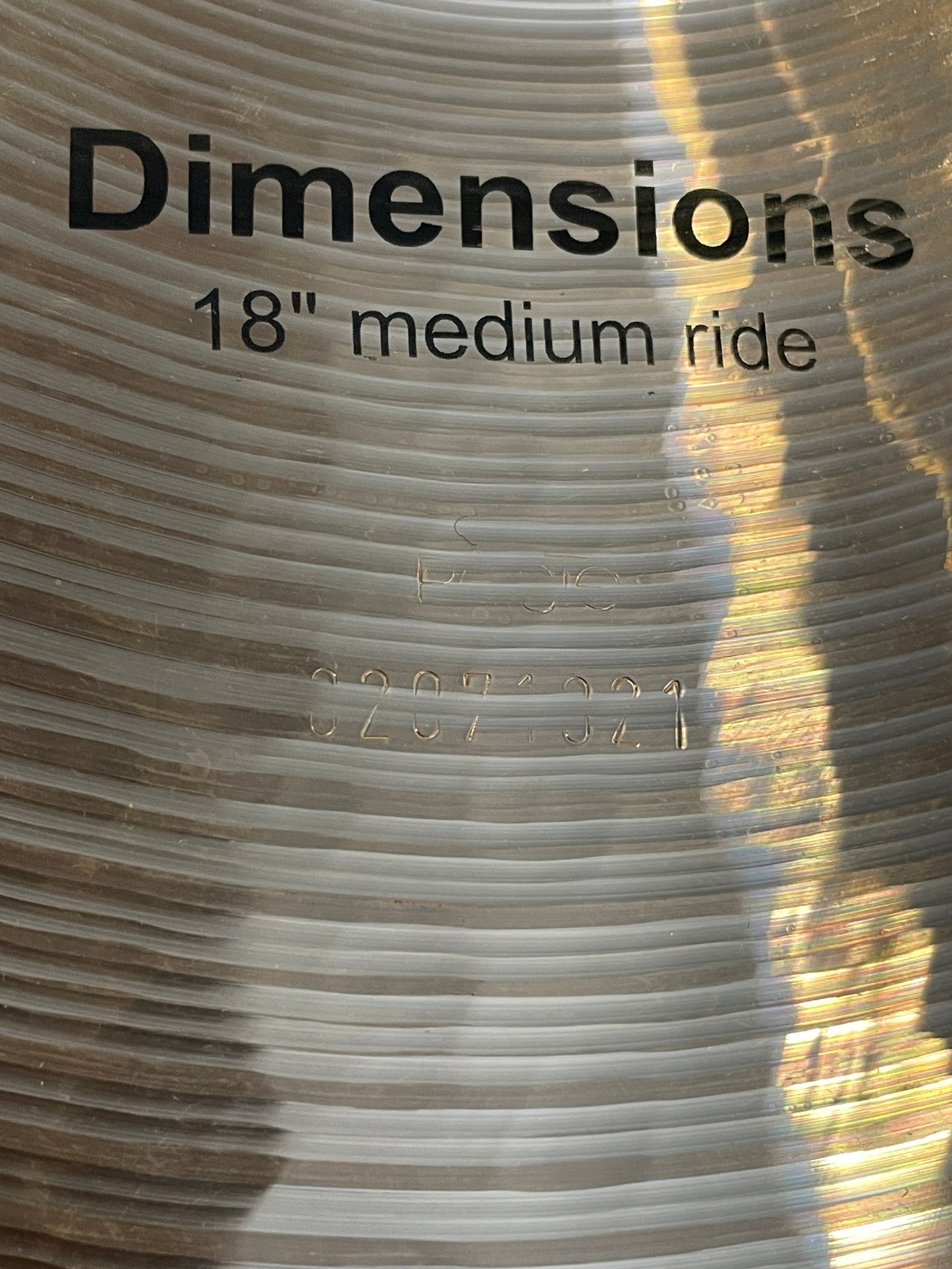 N.O.S. 18" Paiste Dimensions Medium Ride Cymbal 1860g