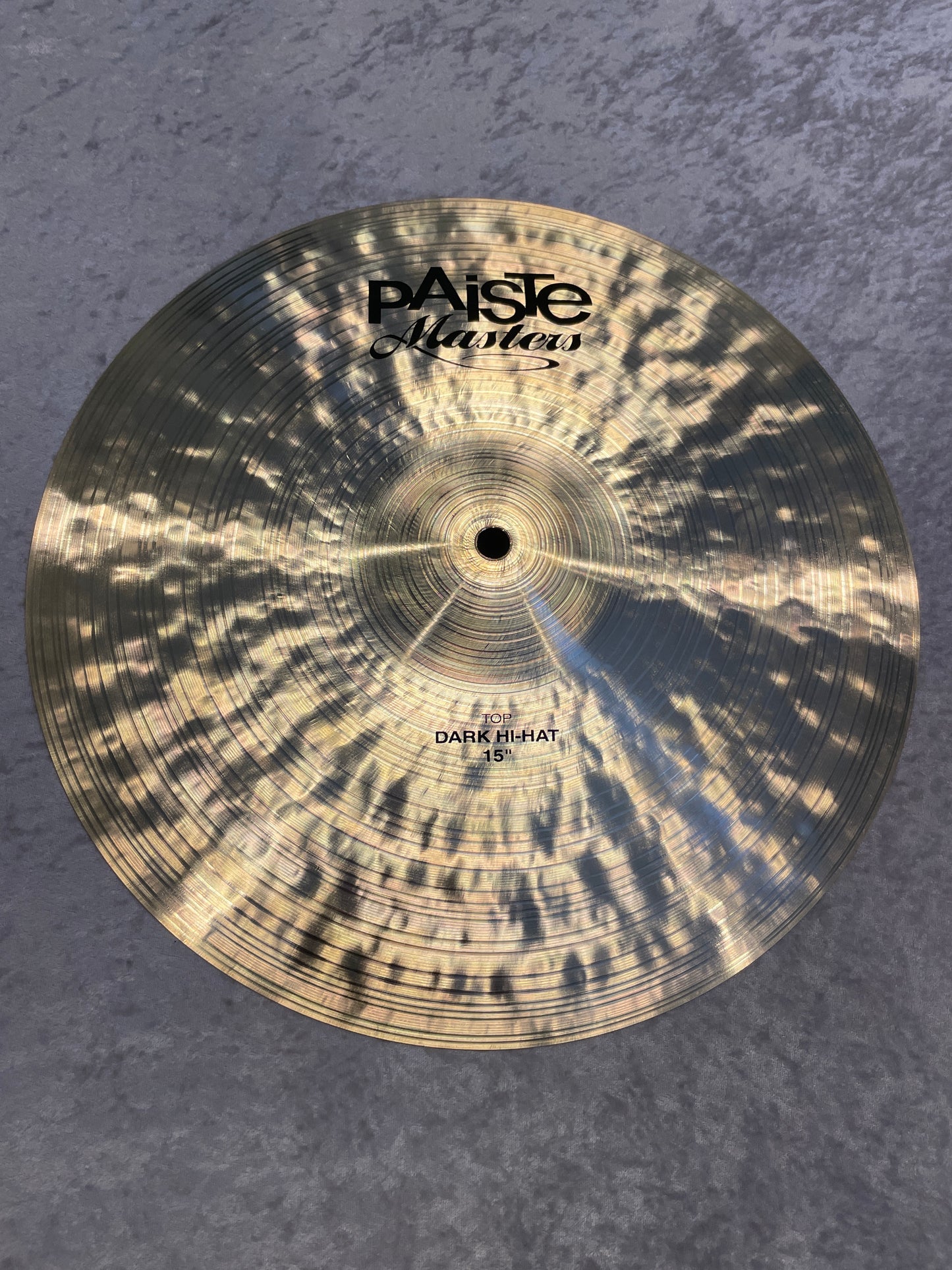 15" Paiste Masters Dark Hi-Hat Cymbal Pair 906g/1390g