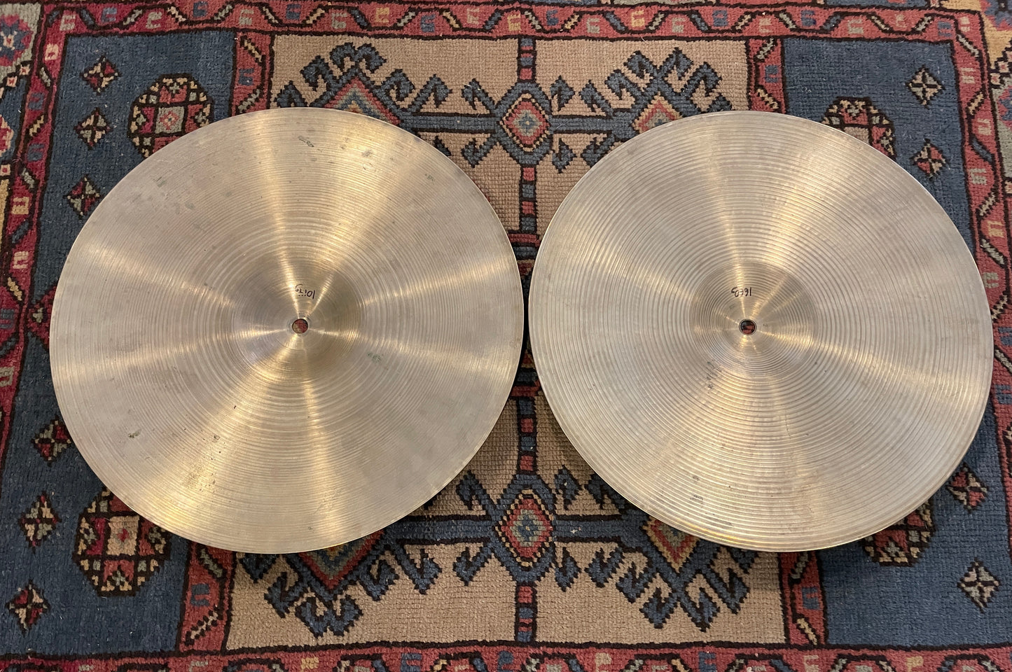 15" Zildjian A 1980s New Beat Hi-Hat Pair 1014g/1660g