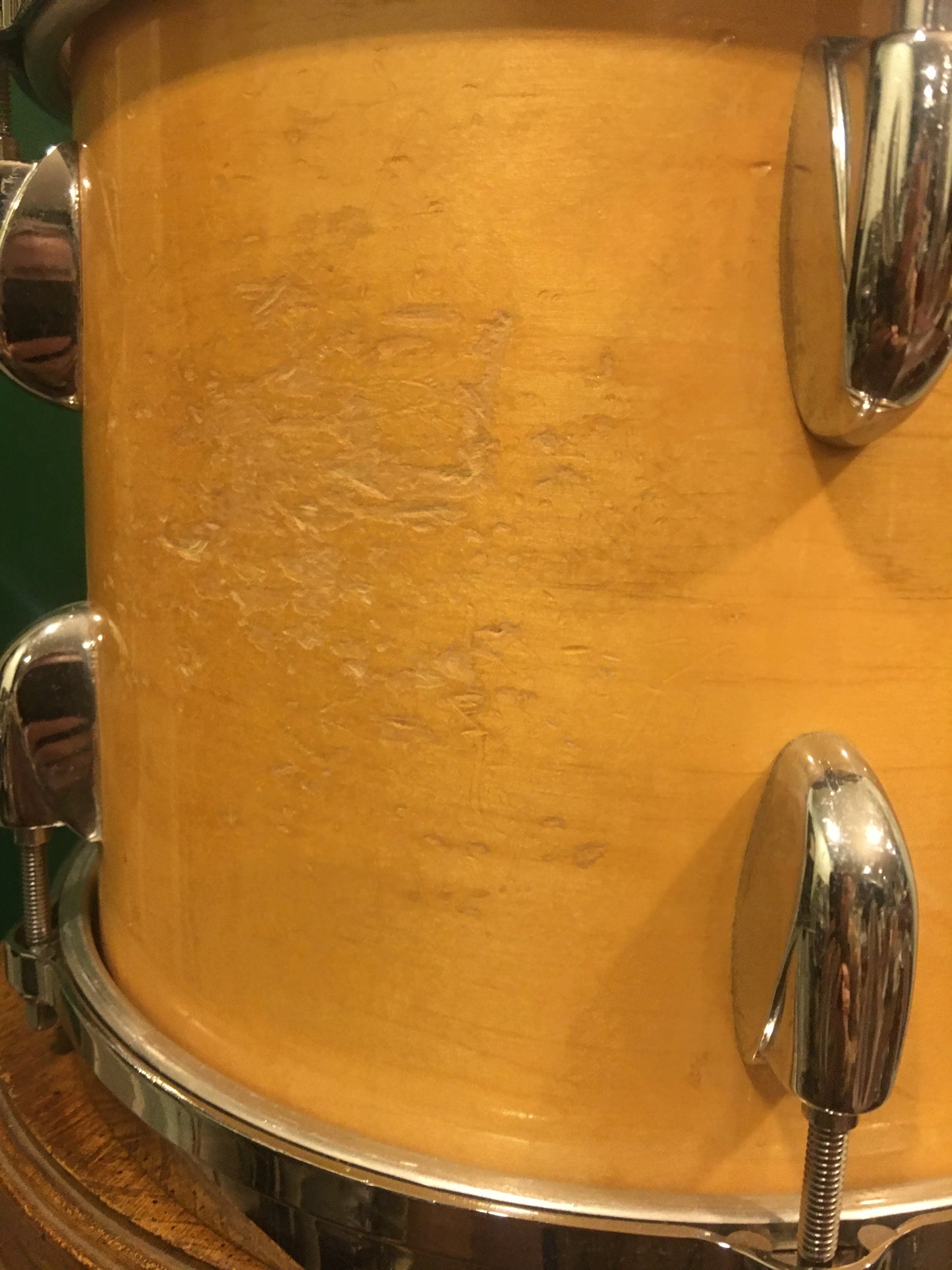 1982 Gretsch 8x10 Square Badge Tom Drum Natural Maple