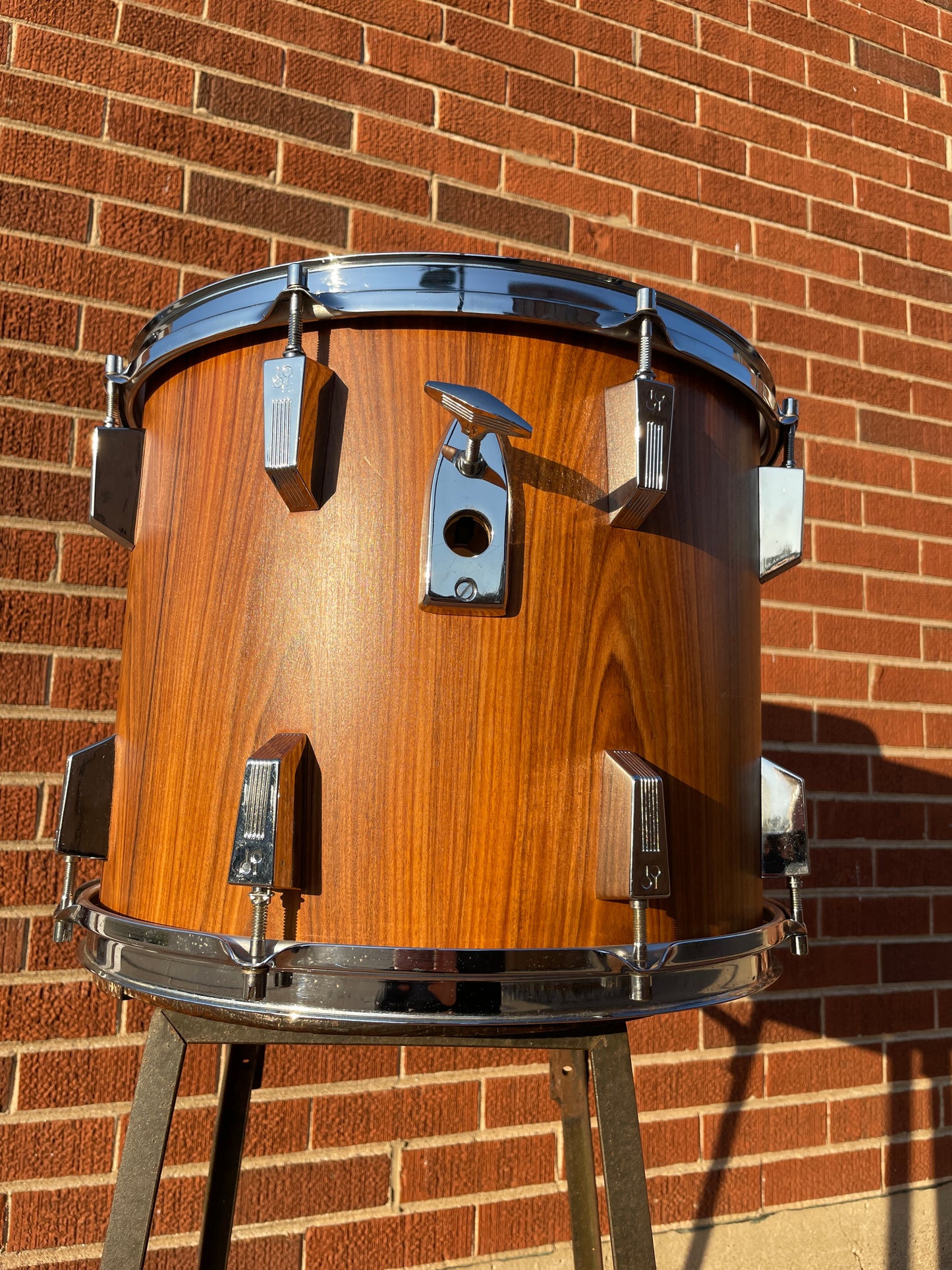 Vintage 1970s Sonor 15x12 Rosewood Tom Drum Single 12x15