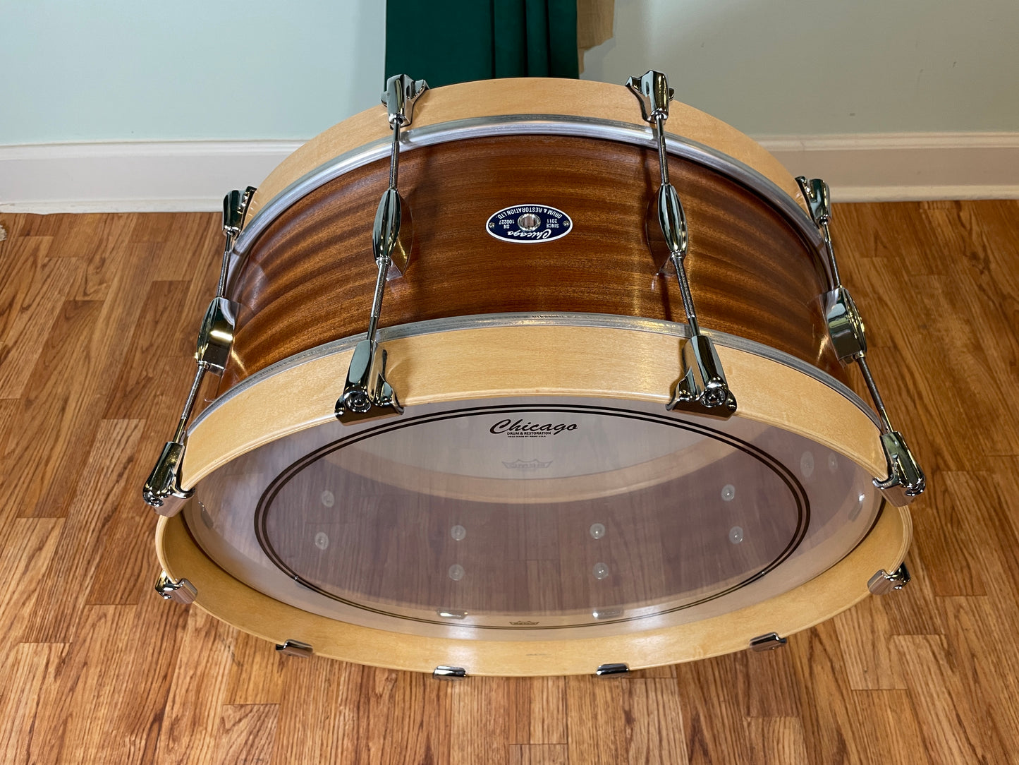Chicago Drum 8x22 Bass Drum Mahogany/Poplar Tung Oil Finish