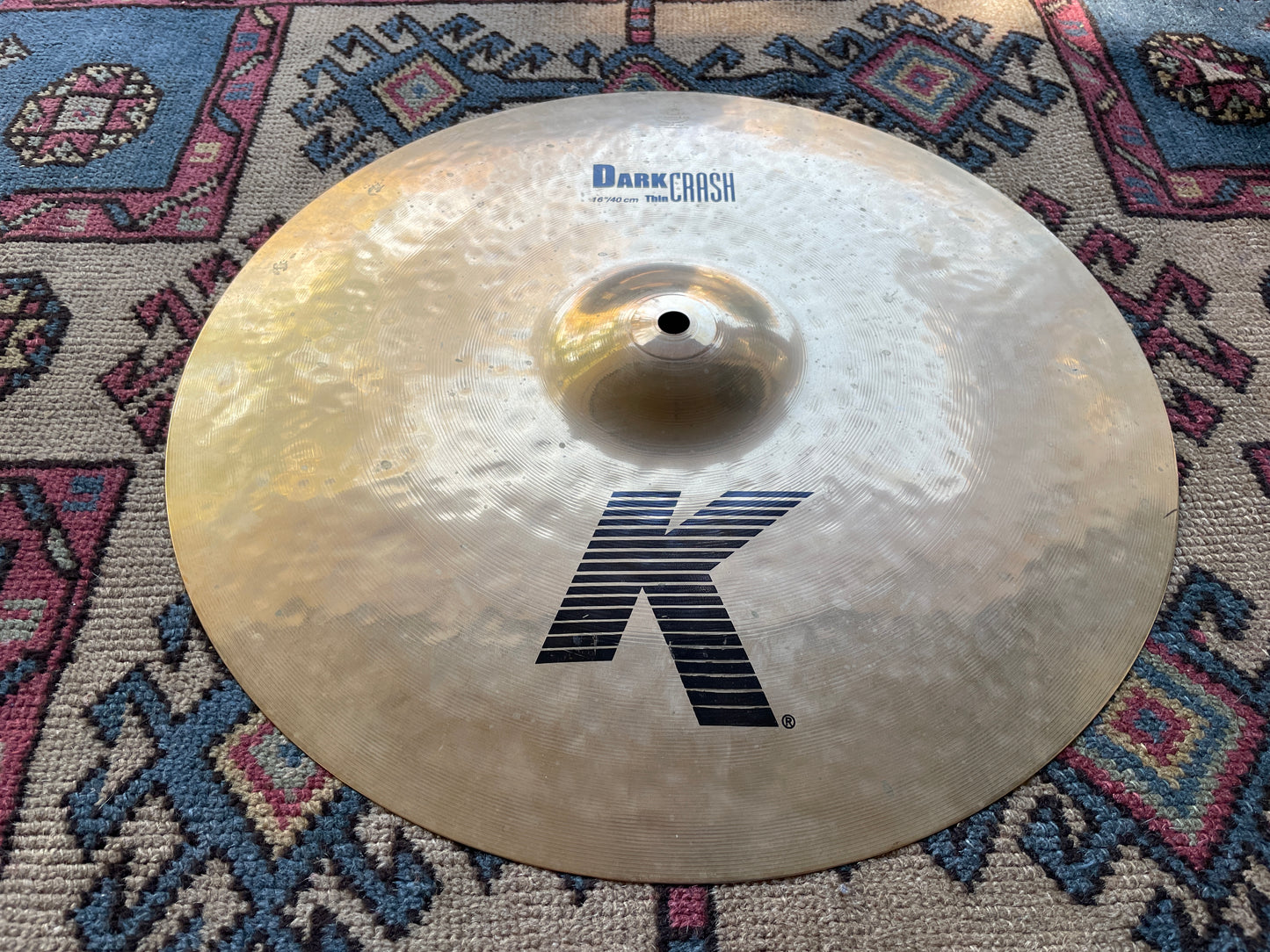16" Zildjian K Dark Crash Thin Brilliant 1088g K20902 *Video Demo*