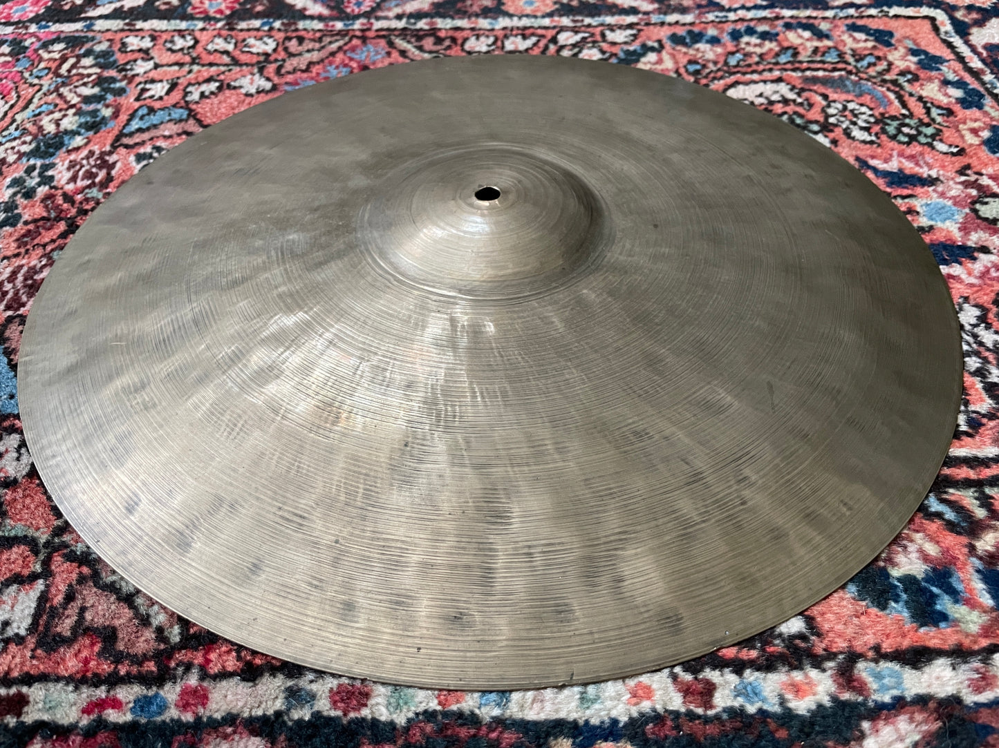 Vintage 15" K. Zildjian Istanbul Old Stamp Type IIb Hi-Hat / Small Ride Single Cymbal 1328g #762